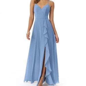 Azazie Naeem Bridesmaid Dress in Azul Blue Size 4